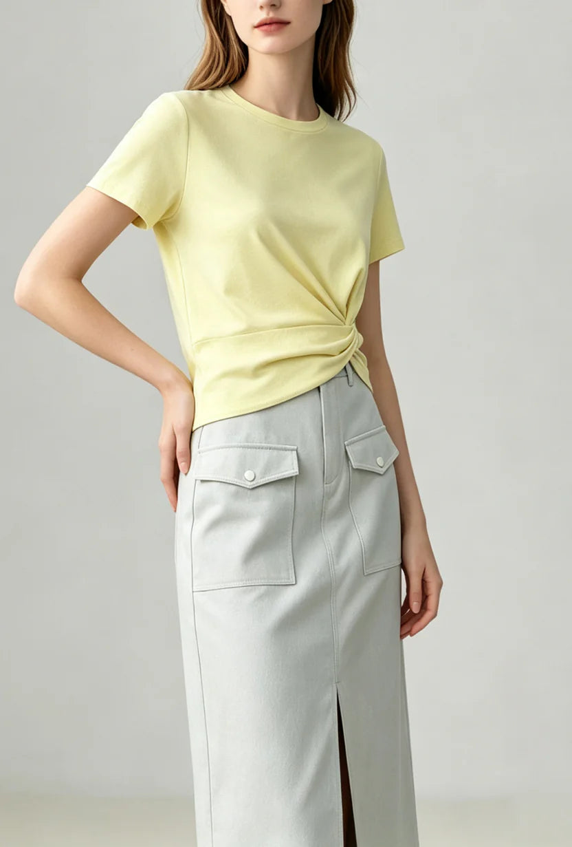 Michelle Mirage Skirt - Gray