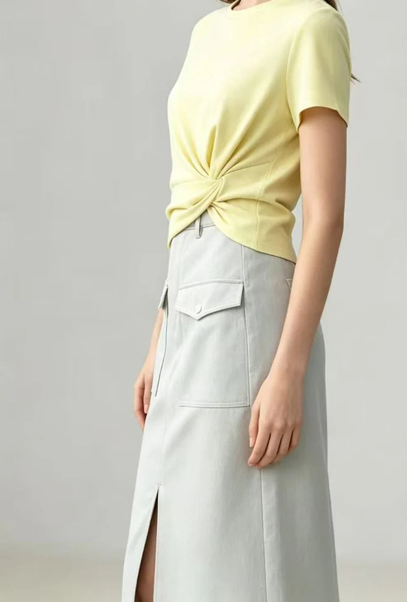 Michelle Mirage Skirt - Gray