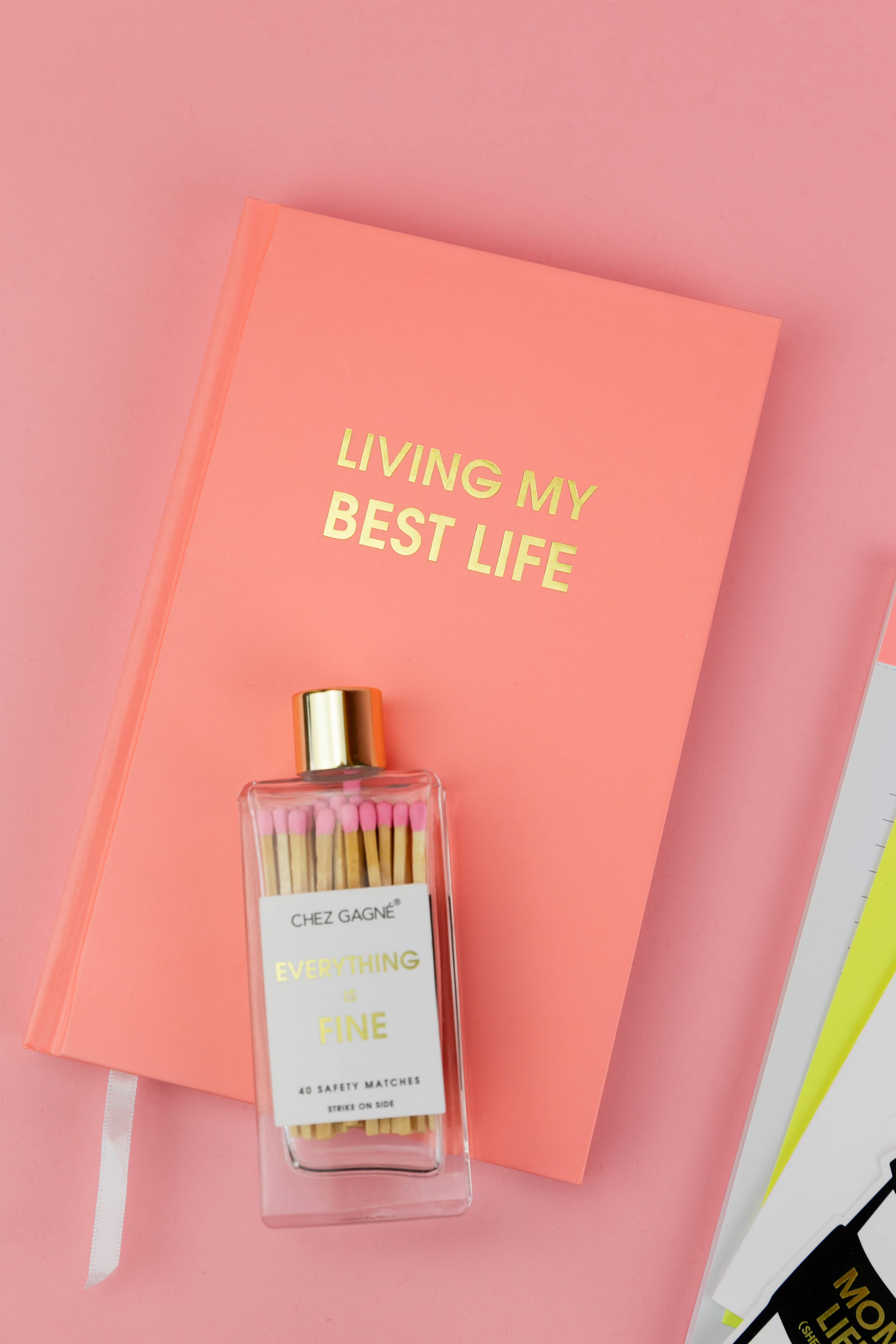Living My Best Life Journal - Sunset Pink