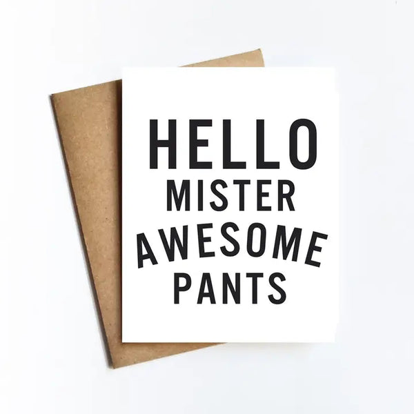 Mister Awesome Pants Card