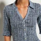Peggy Smocked Top- Picnic Check