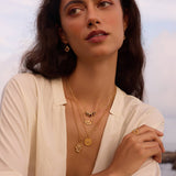 True Visionary White Topaz Evil Eye Necklace 18"