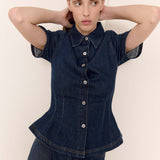 Joice Short Sleeve Shirt - Inkwell