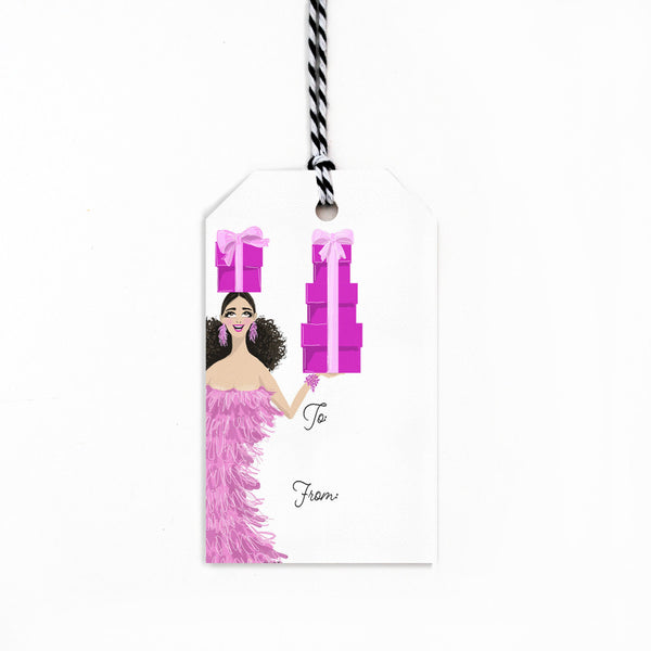 Festive Feathers Gift Tags
