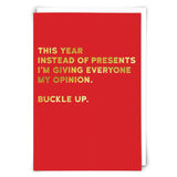 Buckle Up Holiday Greeting Card