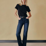Patti High Rise Straight Jeans - Blue Cave