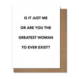 Greatest Woman Card