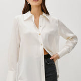 Abbey Silk Shirt - Ivory