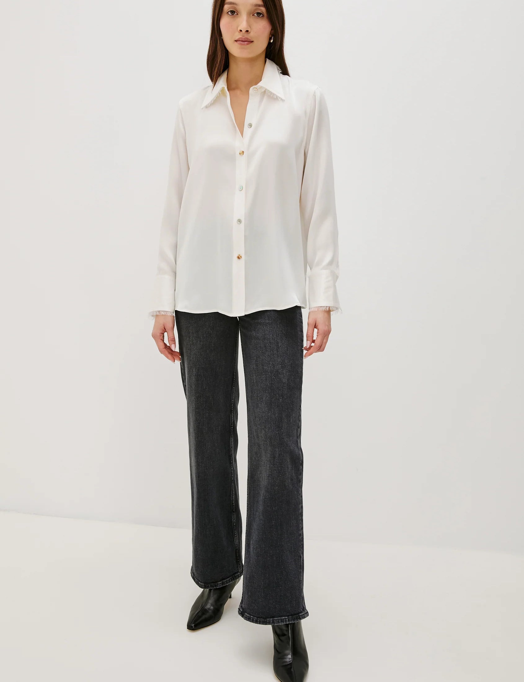 Abbey Silk Shirt - Ivory