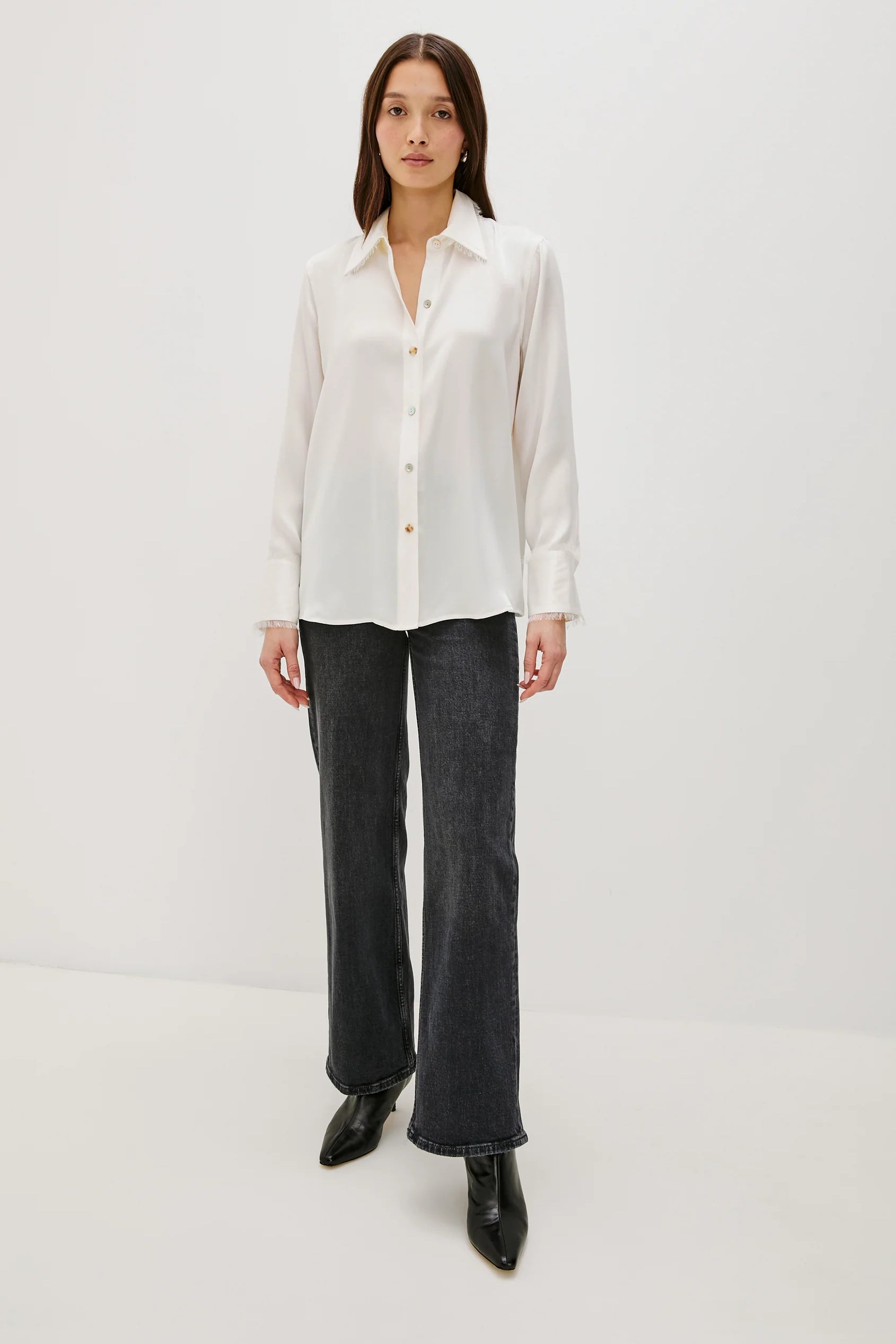 Abbey Silk Shirt - Ivory