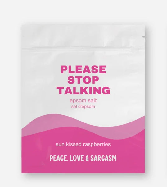Please Stop Talking Epsom Salt