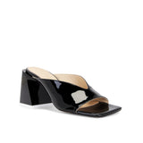 Tasha Leather Sandals- Plain Black