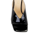 Tasha Leather Sandals- Plain Black