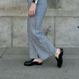Alfred Brushed Dark Burgundy Leather Mules