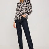 Alyssa Shirt- Onyx Jaguar
