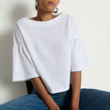 Angeline Top - Optic White