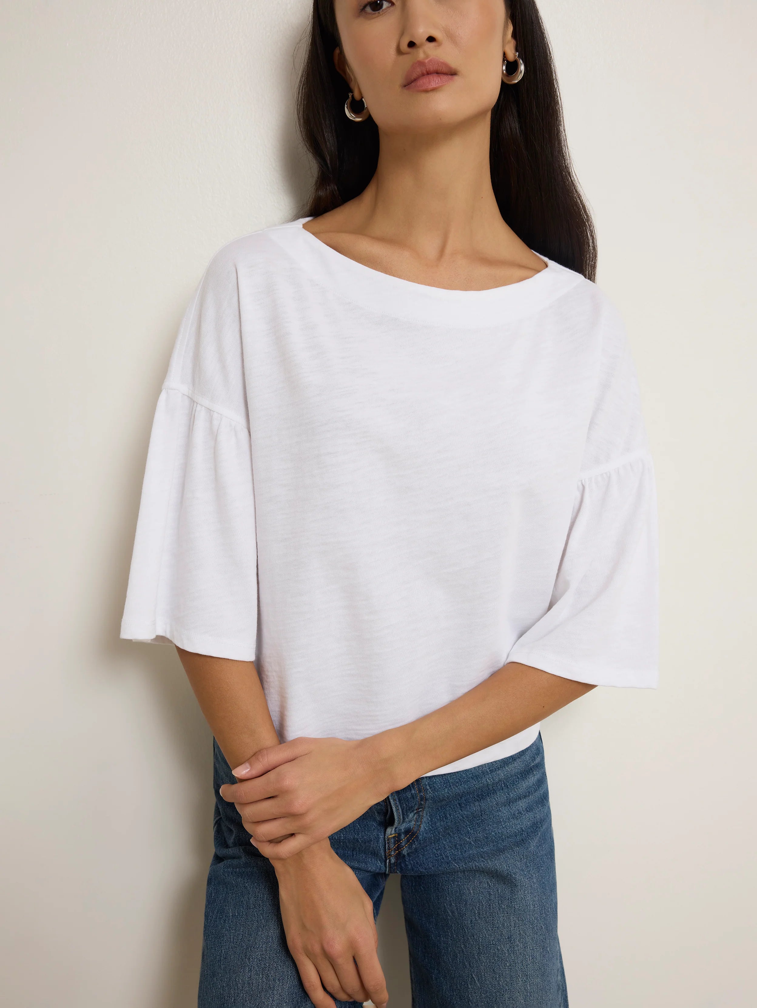 Angeline Top - Optic White