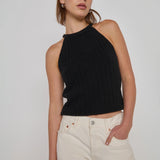 Auburn Sweater Top - Jet Black
