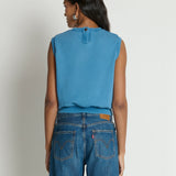 Billie Sleeveless Sweatshirt - Indigo