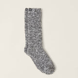 Heathered Socks- Slate/ White