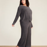 Cozy Chic Slouchy Pullover - Carbon