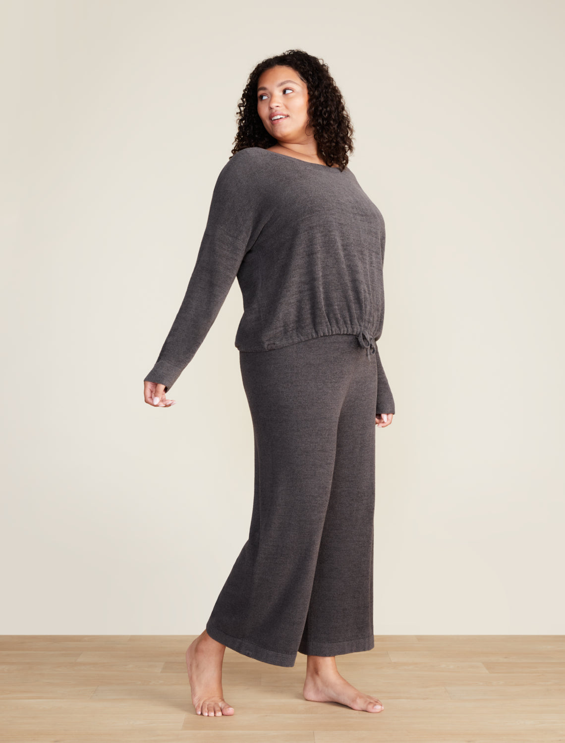 Cozy Chic Slouchy Pullover - Carbon