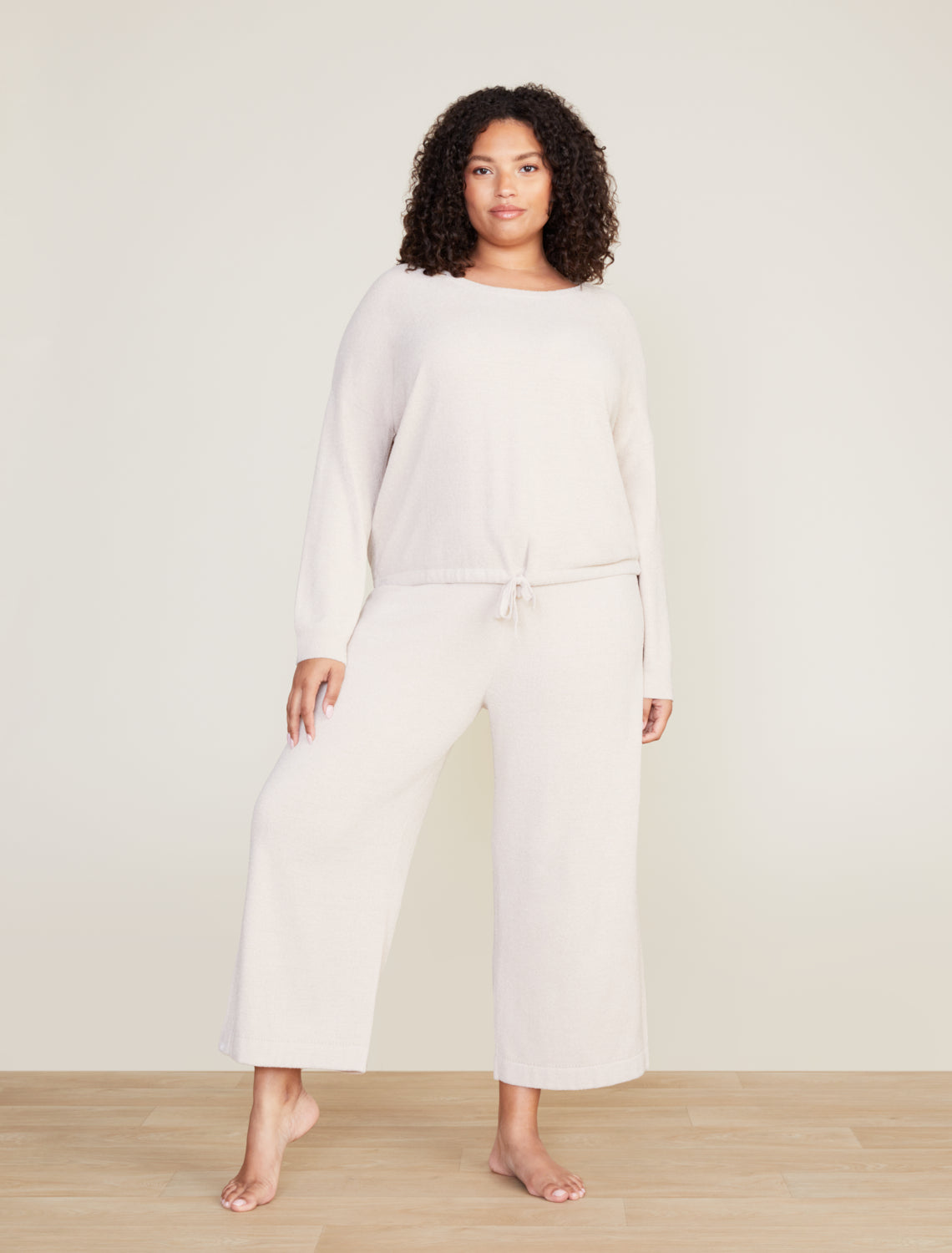 Cozy Chic Slouchy Pullover - Stone