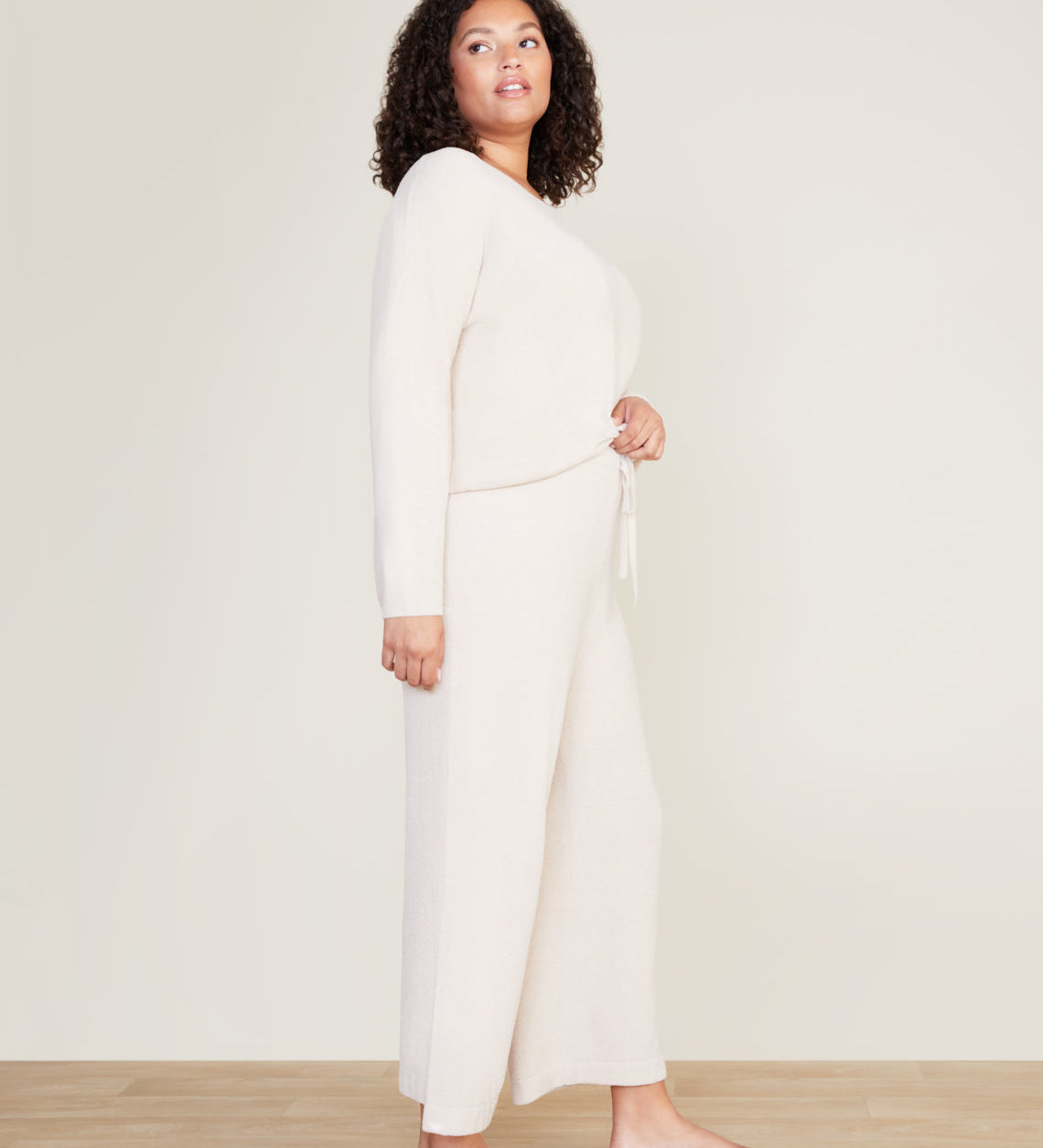 Cozy Chic Slouchy Pullover - Stone