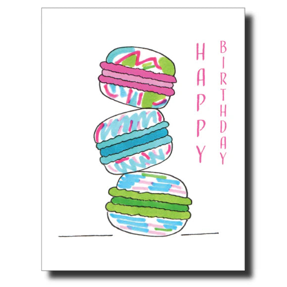 Birthday Macarons Card