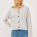 Carre Cardigan - Heather Grey
