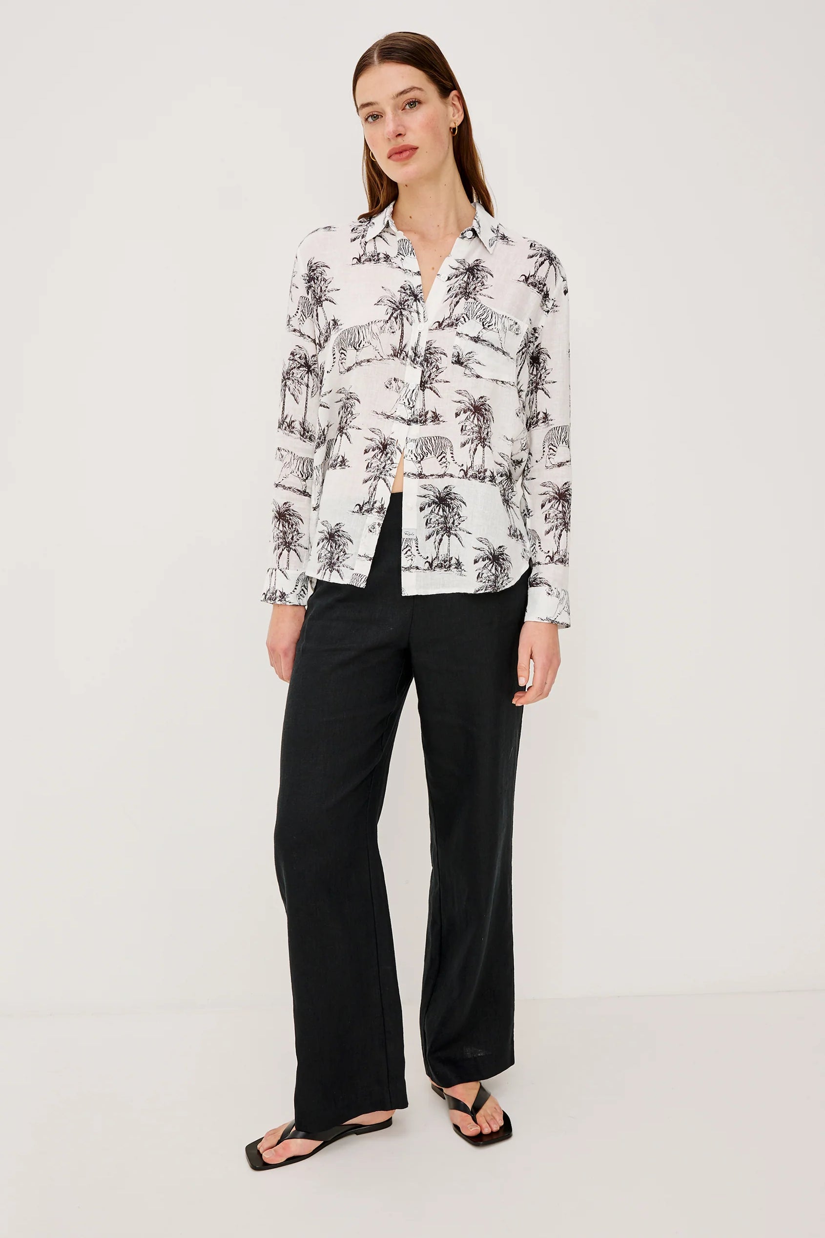 Charli Shirt - Ivory Bengal