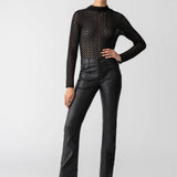Sculpted Hayden Bootcut Pant- Coated Black