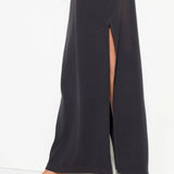 Simone Rib Maxi Dress-Black