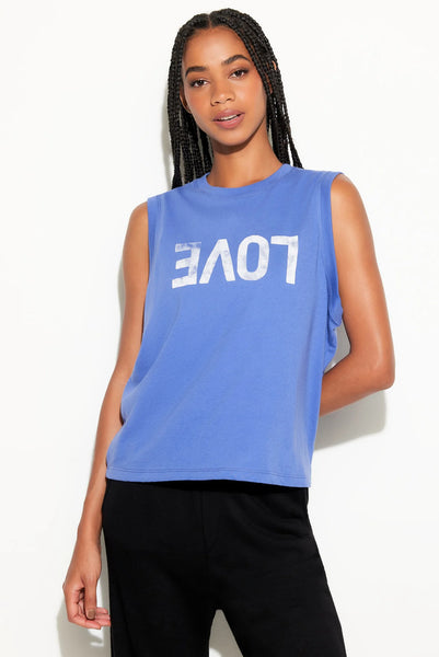Love Bowery Tank- Periwinkle