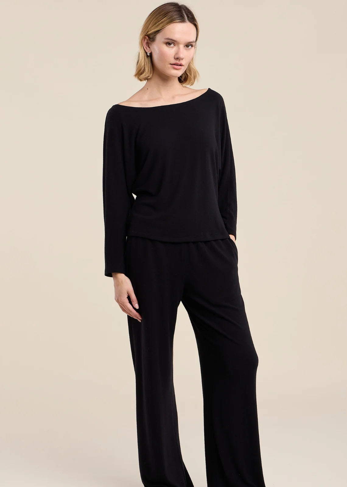 Cecilia Kashmir Knit Top - Black