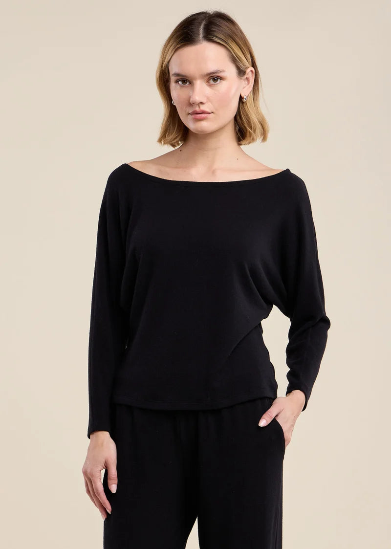 Cecilia Kashmir Knit Top - Black