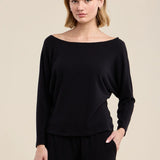 Cecilia Kashmir Knit Top - Black