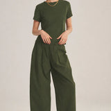 Easton Mix Media Pant - Kale