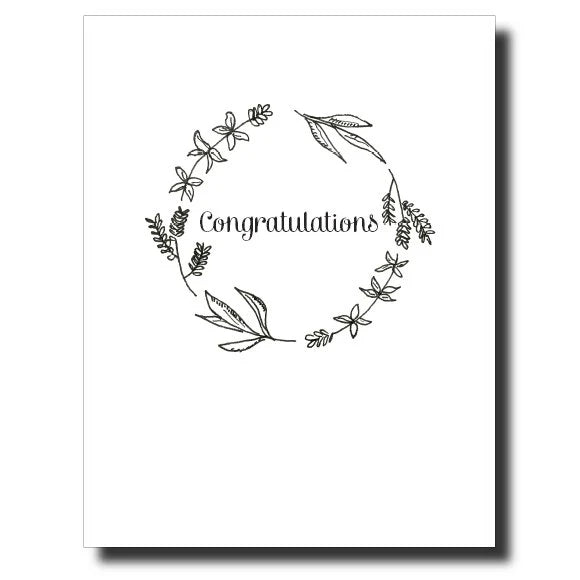 Congratulations Wreath Card