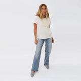 Suke Imperfect Heart Tee - White/Vanilla