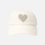 KR Imperfect Chenille Heart Hat - Vanilla