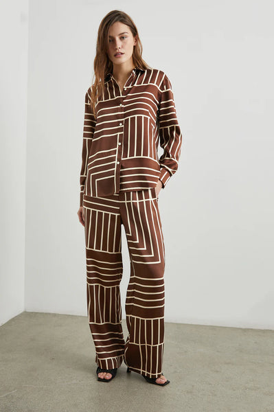 Damani Pant- Brown Line Art