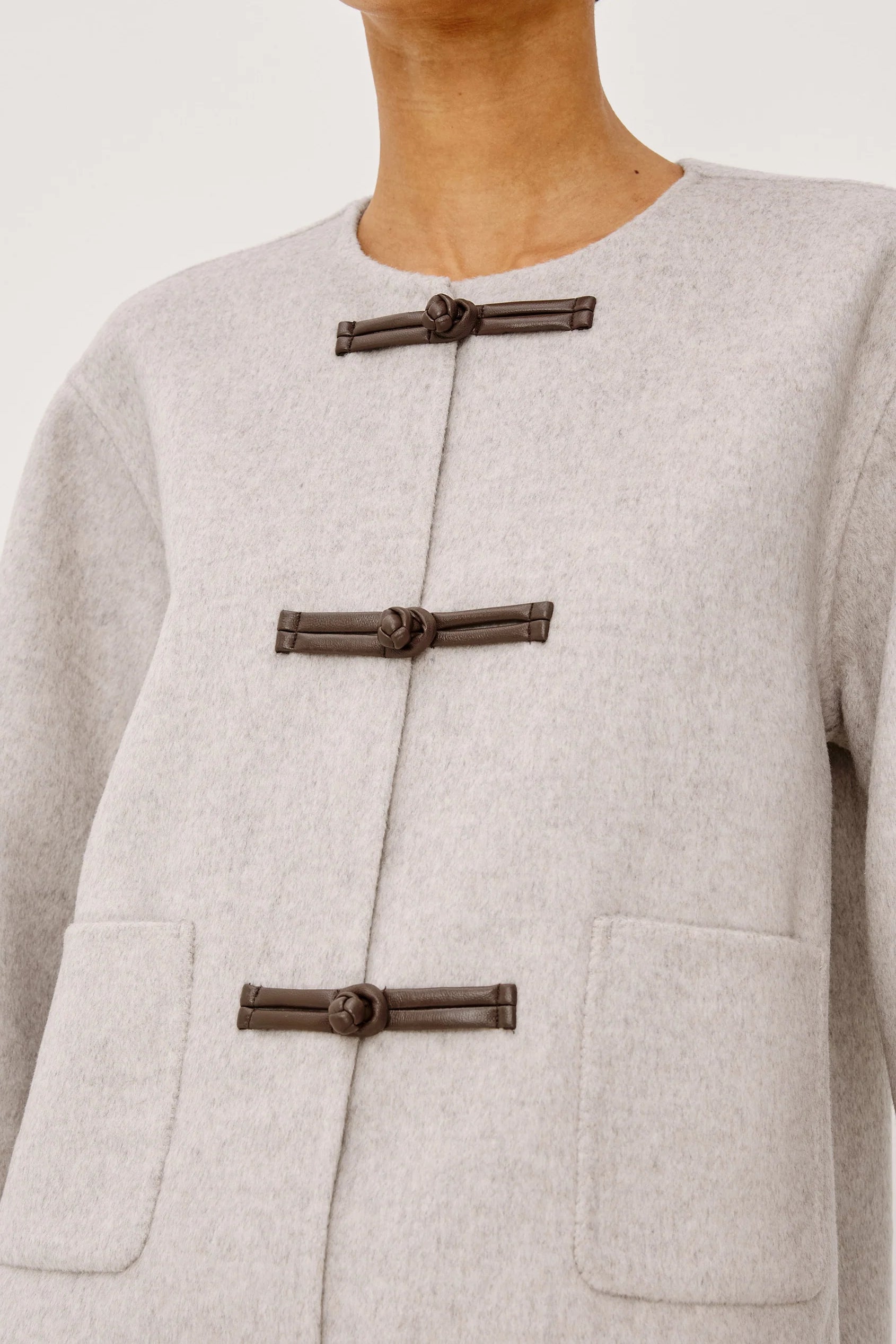 Deidre Jacket- Heather Oat
