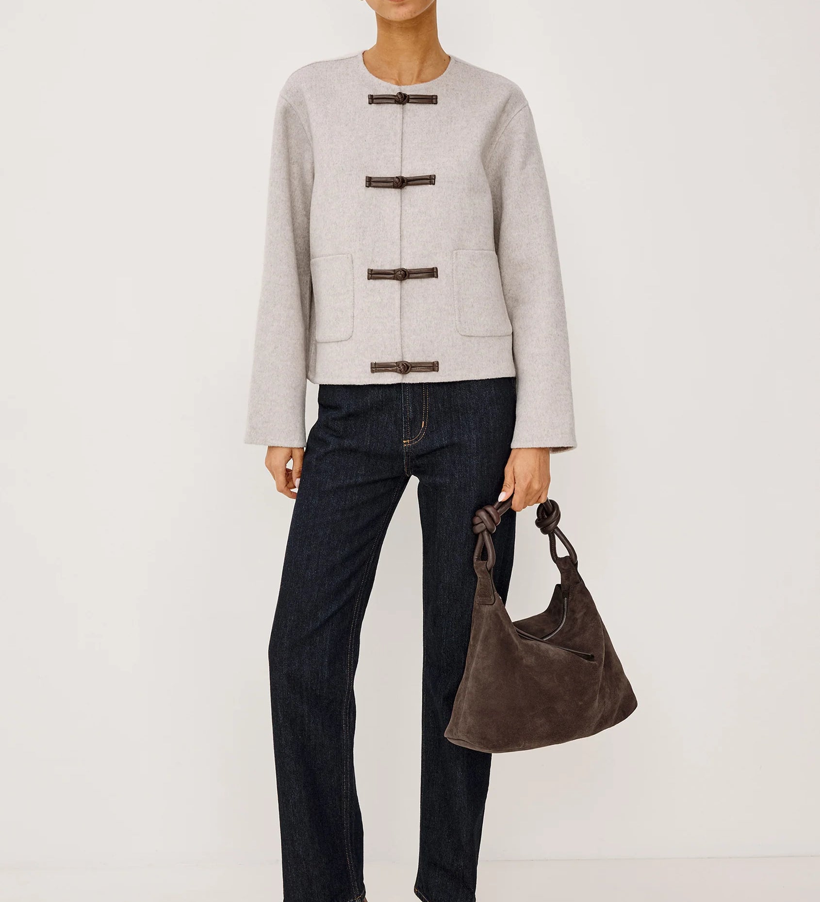 Deidre Jacket- Heather Oat