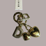 Bag Charm - Bubble Letter, D