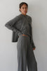 The Sweater Rib Simple Pant - Charcoal Heather
