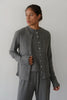 The Sweater Rib Cardi - Charcoal Grey