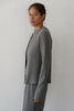 The Sweater Rib Cardi - Charcoal Grey