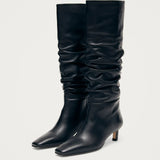 Kalila Leather Boots - Black