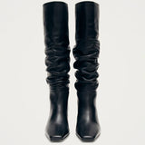 Kalila Leather Boots - Black